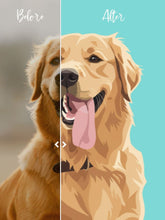 Load image into Gallery viewer, Custom Pet Portraits Canvas - Powered By AI