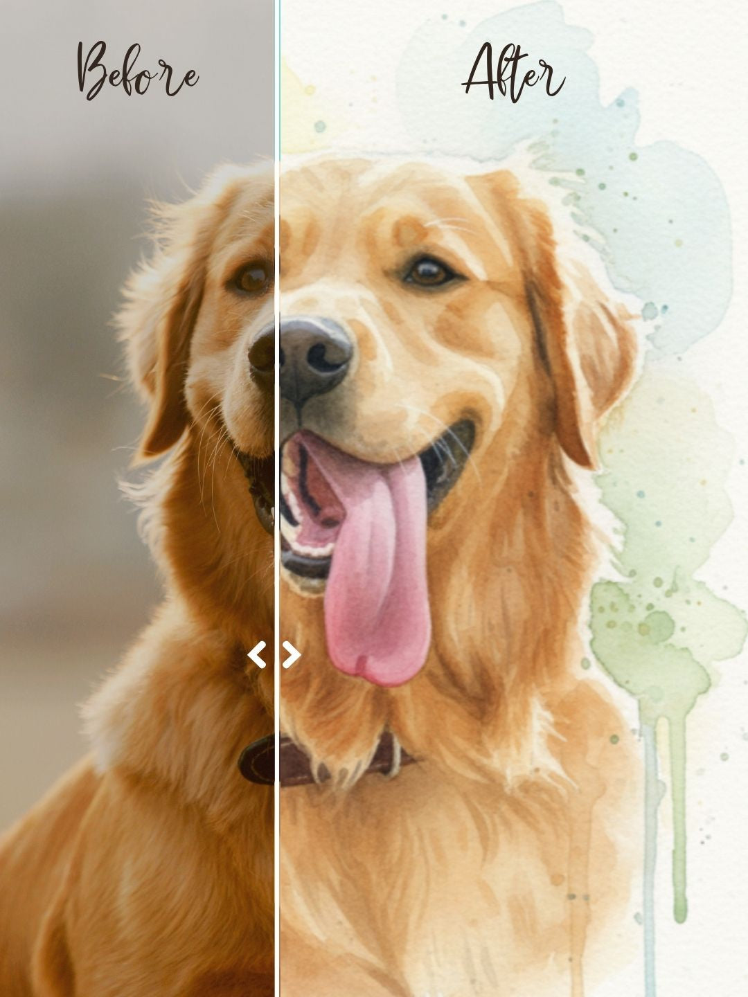 Custom Pet Portraits Canvas - Powered By AI