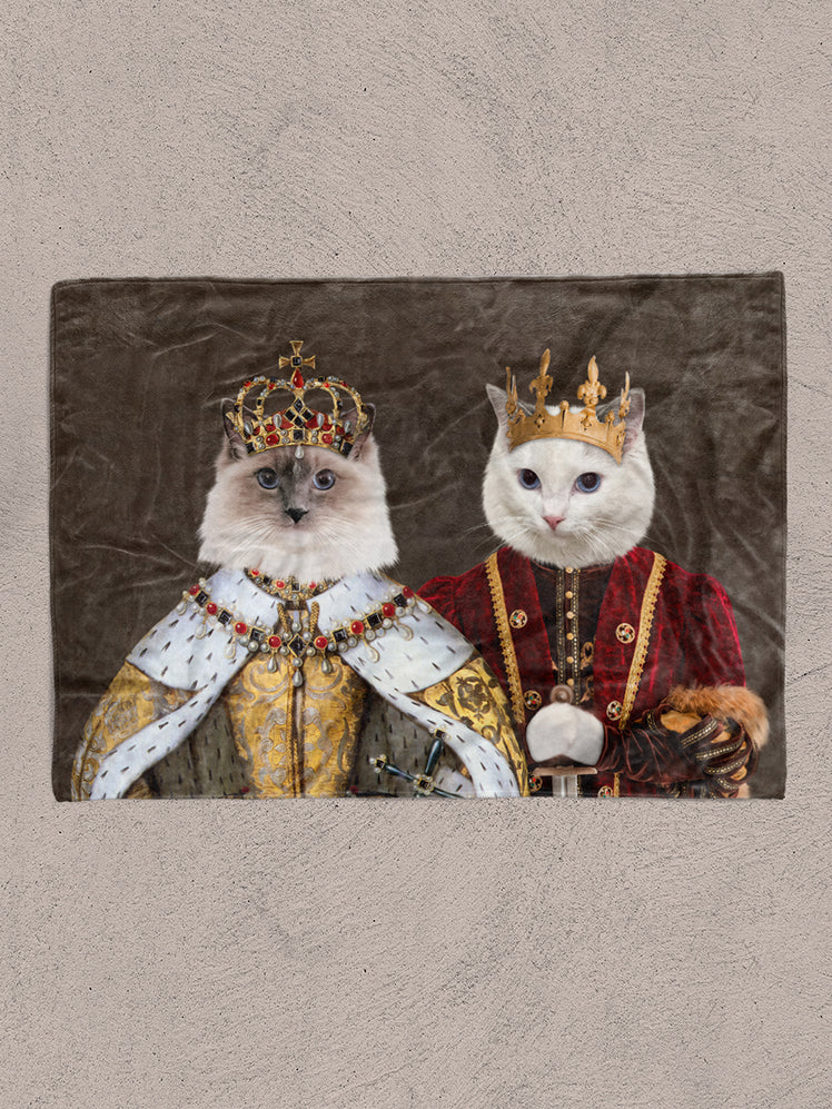 The Crowned Couple - Custom Sibling Pet Blanket