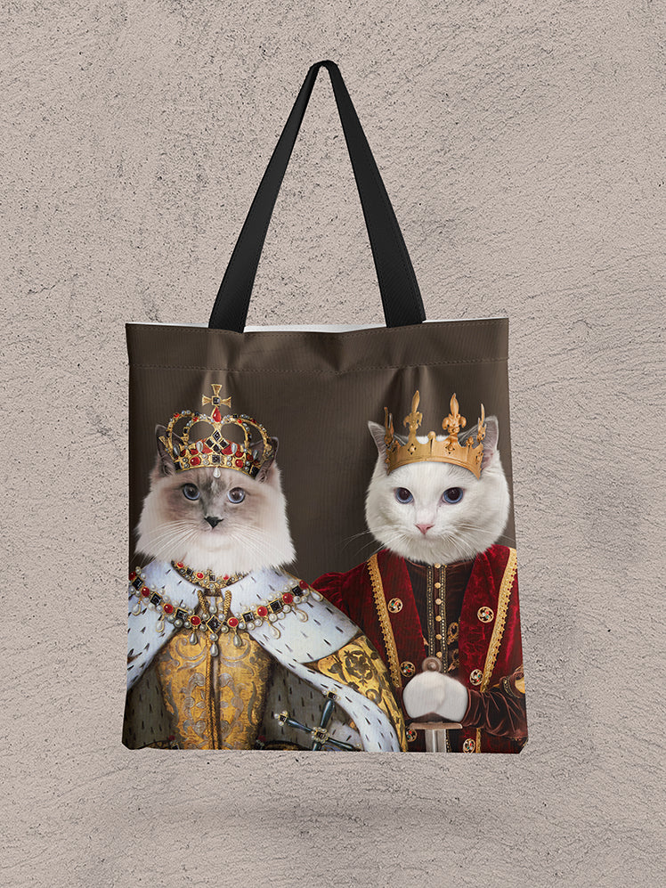 The Crowned Couple - Custom Sibling Pet Tote Bag