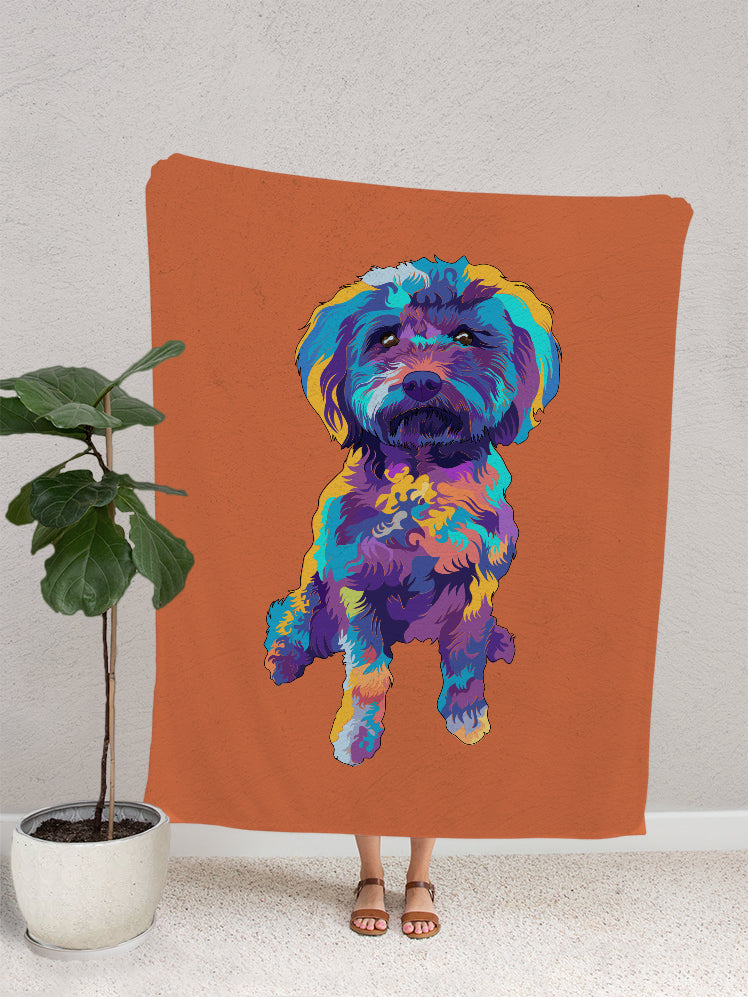 Vivid Minimalist - Custom Pet Blanket