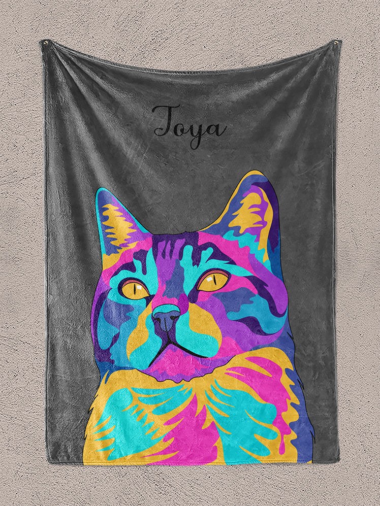 Vivid Minimalist - Custom Pet Blanket