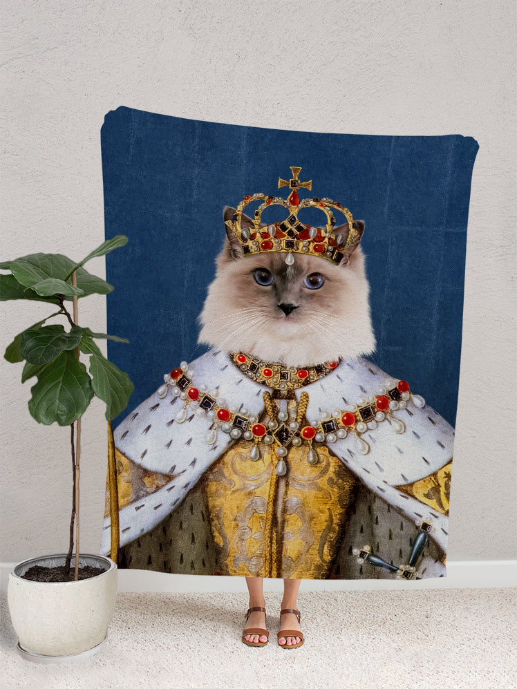 The Crowned Queen - Custom Pet Blanket