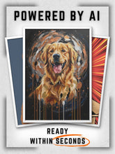 Load image into Gallery viewer, Custom Pet Portraits Framed Poster - Powered By AI