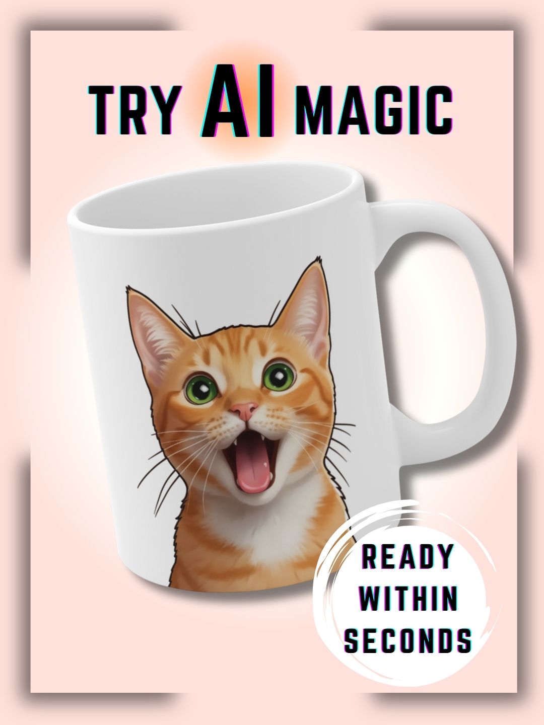 Custom Pet Portraits Mug - Powered By AI