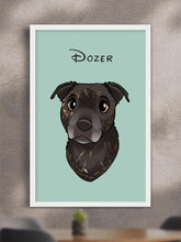 Load image into Gallery viewer, Cartoon Style - Custom Pet Poster with Frame - NextGenPaws Pet Portraits