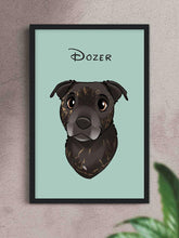 Load image into Gallery viewer, Cartoon Style - Custom Pet Poster with Frame - NextGenPaws Pet Portraits