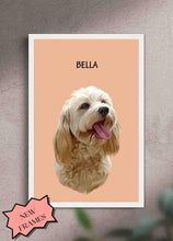 Load image into Gallery viewer, Minimalist Pet Portrait - Custom Pet Poster - NextGenPaws Pet Portraits