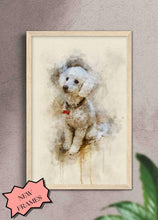 Load image into Gallery viewer, WaterColour - Custom Pet Poster - NextGenPaws Pet Portraits