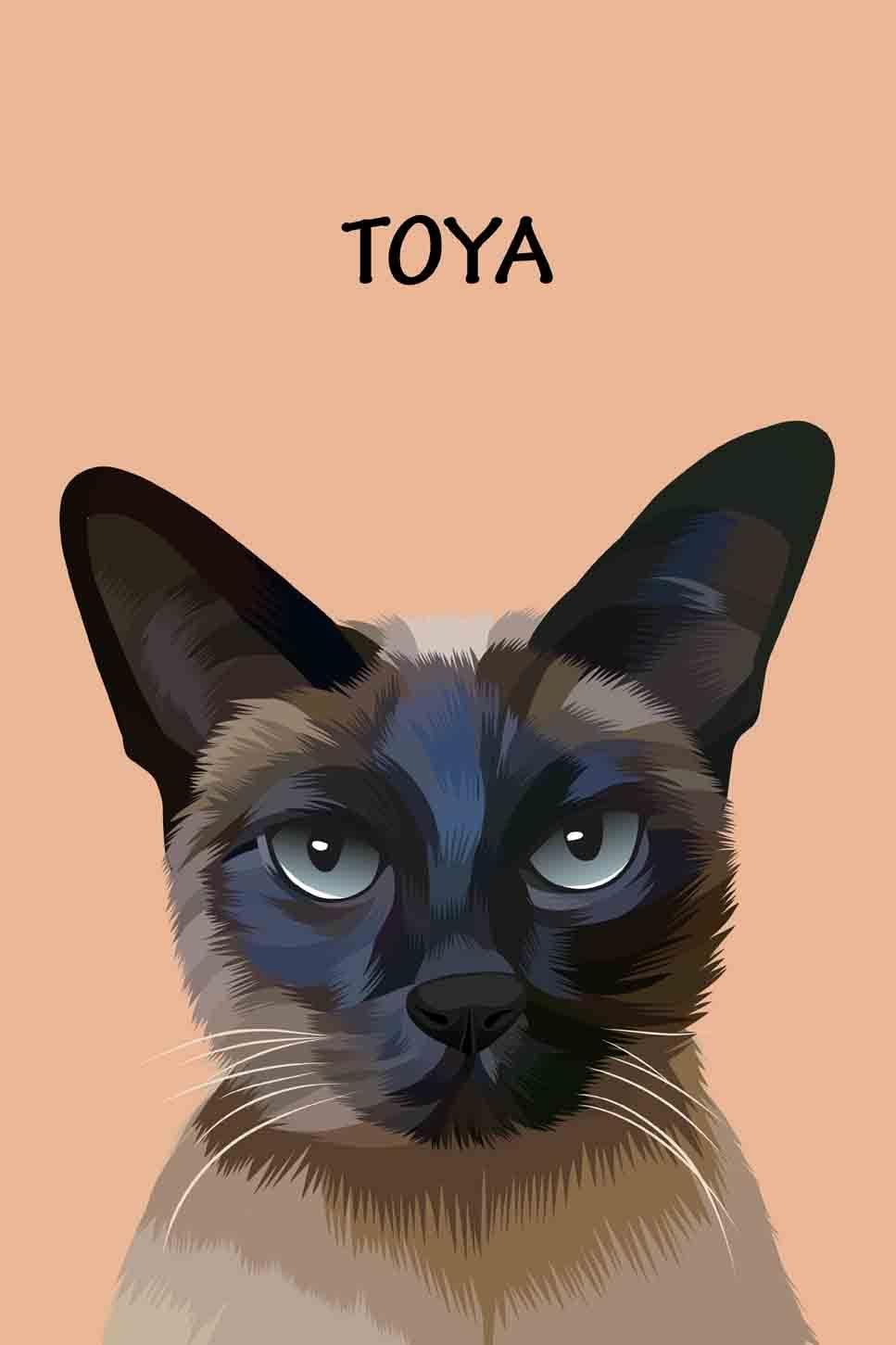 Minimalist Design - Custom Pet Blanket - NextGenPaws Pet Portraits
