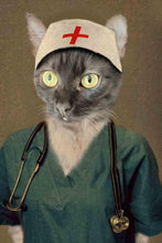 Load image into Gallery viewer, The Nurse - Custom Pet Portrait - NextGenPaws Pet Portraits