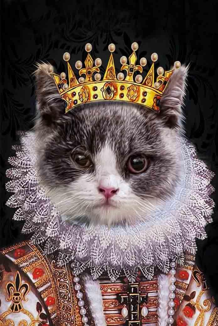 The Young King - Custom Pet Portrait - NextGenPaws Pet Portraits