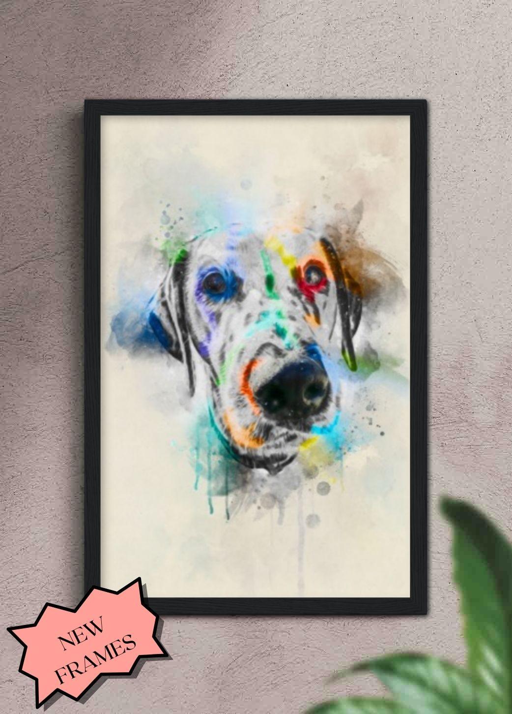 Colourful Painting - Custom Pet Frame - NextGenPaws Pet Portraits