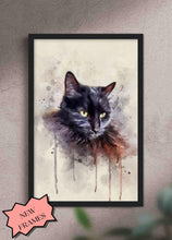 Load image into Gallery viewer, WaterColour - Custom Pet Poster - NextGenPaws Pet Portraits