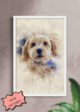 Load image into Gallery viewer, WaterColour - Custom Pet Poster - NextGenPaws Pet Portraits