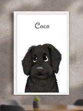 Load image into Gallery viewer, Cartoon Style - Custom Pet Poster with Frame - NextGenPaws Pet Portraits