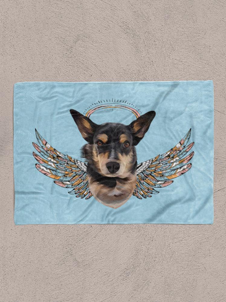 Vintage Angel - Custom Pet Blanket - NextGenPaws Pet Portraits