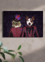 Load image into Gallery viewer, The Steampunk Couple - Custom Sibling Pet Portrait - NextGenPaws Pet Portraits
