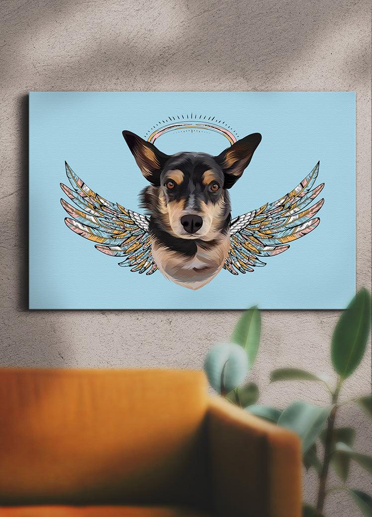 Vintage Angel - Custom Pet Portrait - NextGenPaws Pet Portraits