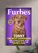 Load image into Gallery viewer, Furbes Magazine Cover - Custom Pet Portrait - NextGenPaws Pet Portraits
