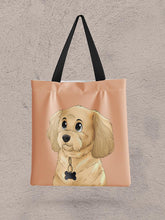 Load image into Gallery viewer, Cartoon Style - Custom Pet Tote Bag - NextGenPaws Pet Portraits