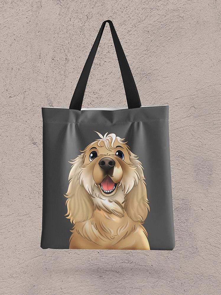 Cartoon Style - Custom Pet Tote Bag - NextGenPaws Pet Portraits