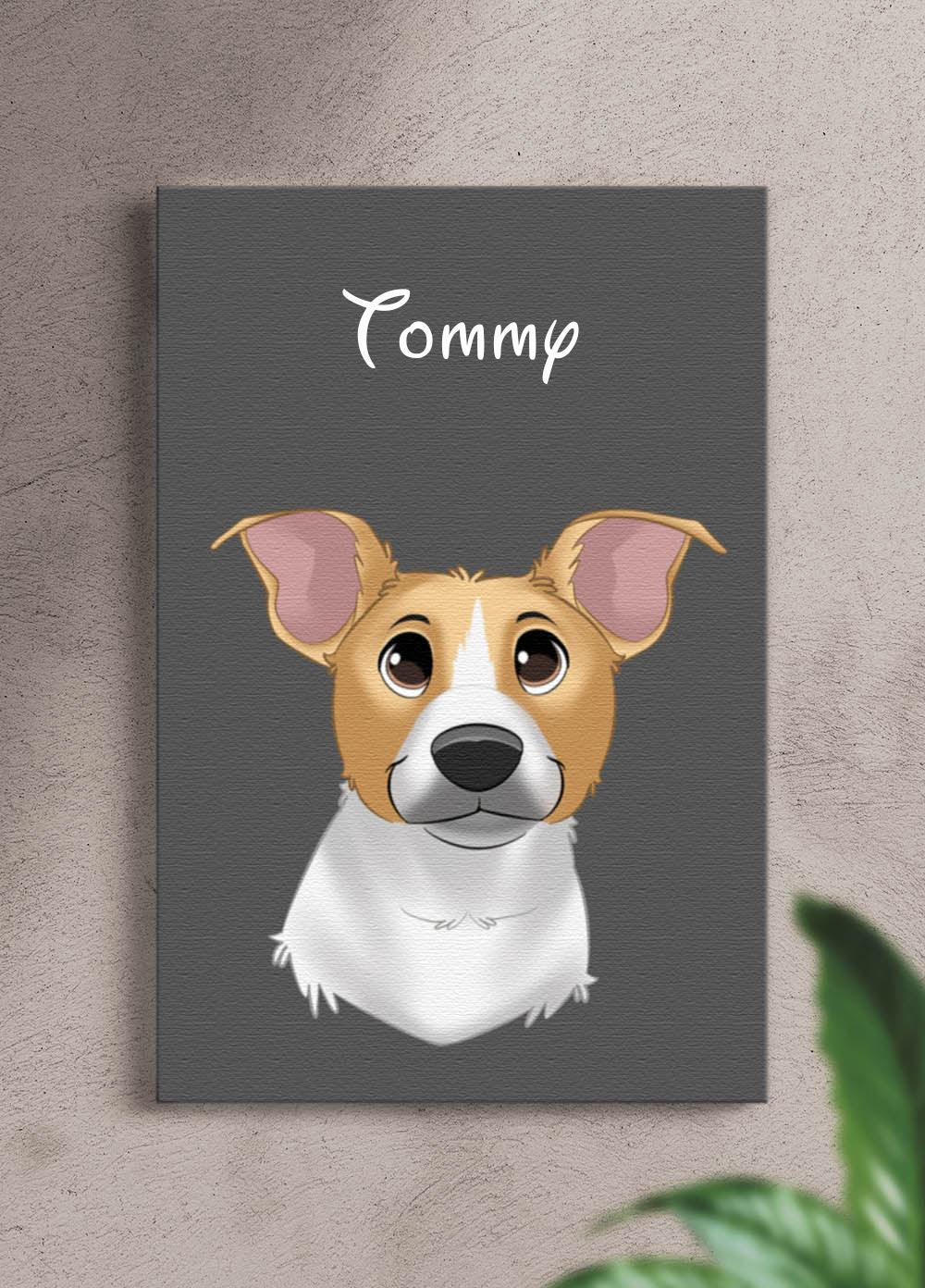 Cartoon Style - Custom Pet Canvas - NextGenPaws Pet Portraits