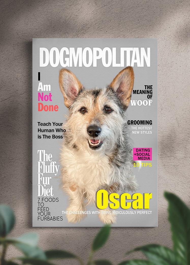 Dog/Catsmopolitan Magazine Cover - Custom Pet Portrait - NextGenPaws Pet Portraits