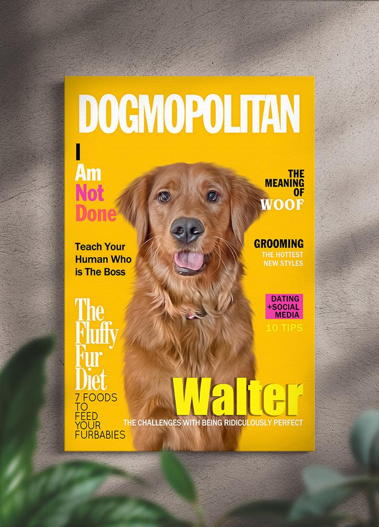 Dog/Catsmopolitan Magazine Cover - Custom Pet Portrait - NextGenPaws Pet Portraits