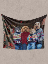 Load image into Gallery viewer, Christmas Family - Custom Pet Blanket - NextGenPaws Pet Portraits