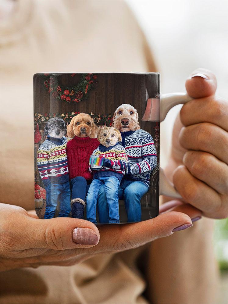 Christmas Family - Custom Pet Mug - NextGenPaws Pet Portraits