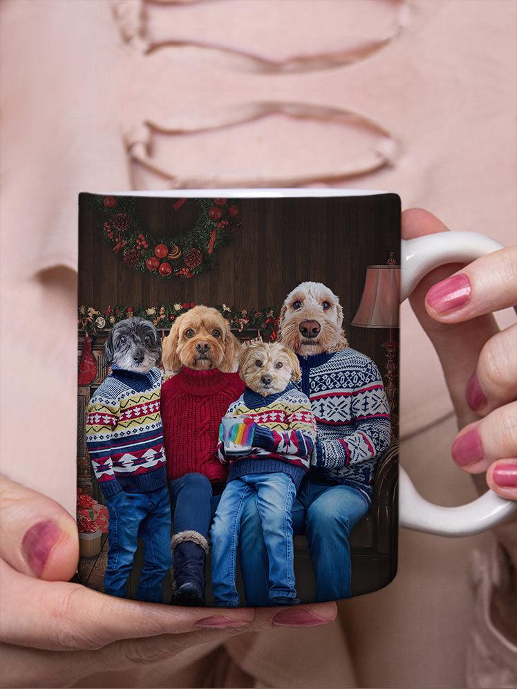 Christmas Family - Custom Pet Mug - NextGenPaws Pet Portraits