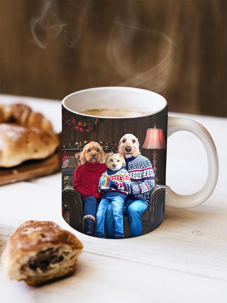 Christmas Family - Custom Pet Mug - NextGenPaws Pet Portraits