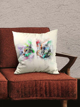 Load image into Gallery viewer, Colourful Painting Sibling - Custom Pet Pillow - NextGenPaws Pet Portraits