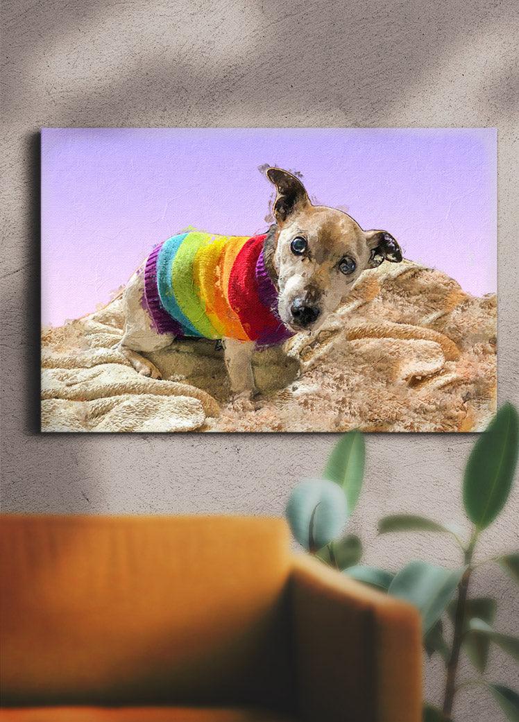 Craquelure Oil Painting - Custom Pet Canvas - NextGenPaws Pet Portraits