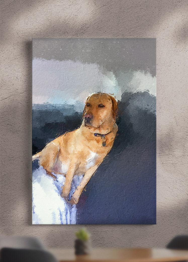 Craquelure Oil Painting - Custom Pet Canvas - NextGenPaws Pet Portraits