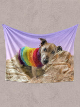 Load image into Gallery viewer, Craquelure Oil Painting - Custom Pet Blanket - NextGenPaws Pet Portraits
