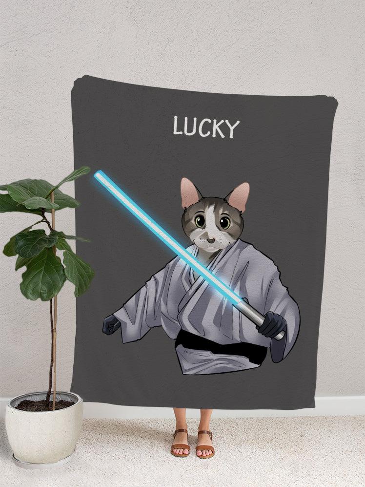 Cartoon Luke Pawswalker - Custom Pet Blanket - NextGenPaws Pet Portraits