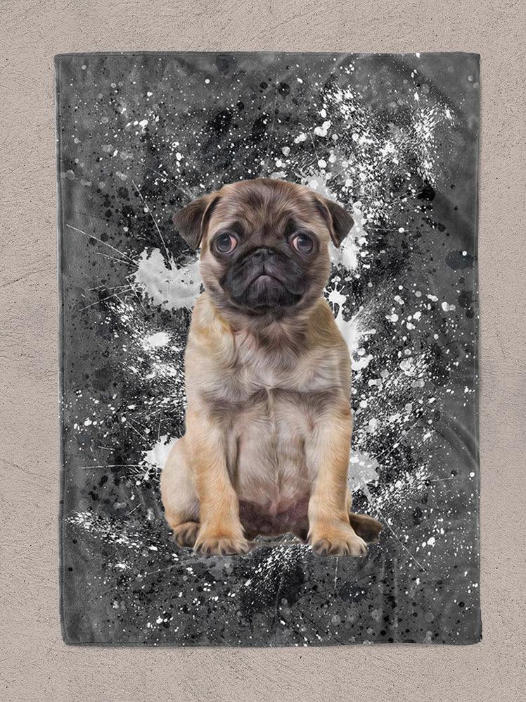 Splash Oil Painting - Custom Pet Blanket - NextGenPaws Pet Portraits