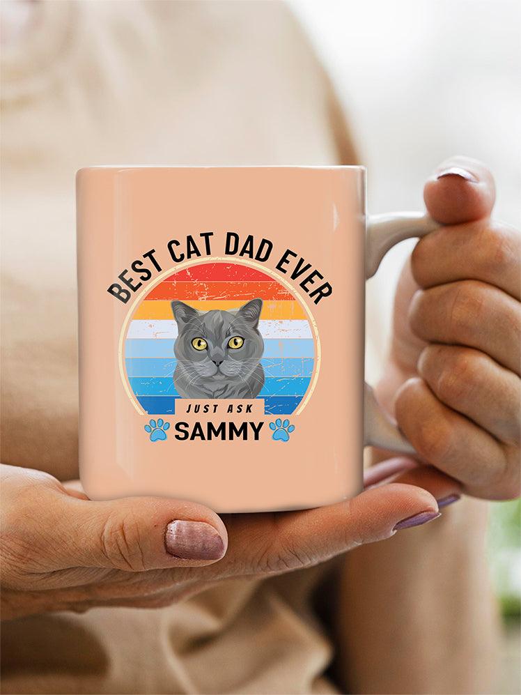 Best Dog/Cat Dad Ever - Custom Pet Mug - NextGenPaws Pet Portraits