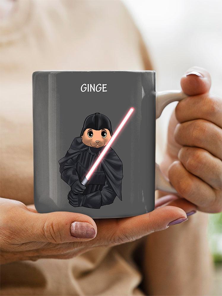 Cartoon Darth Paws - Custom Pet Mug - NextGenPaws Pet Portraits