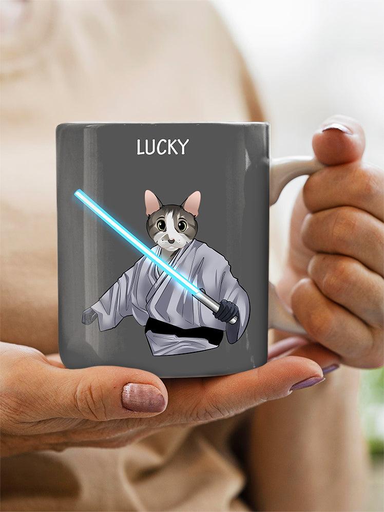 Cartoon Luke Pawswalker - Custom Pet Mug - NextGenPaws Pet Portraits