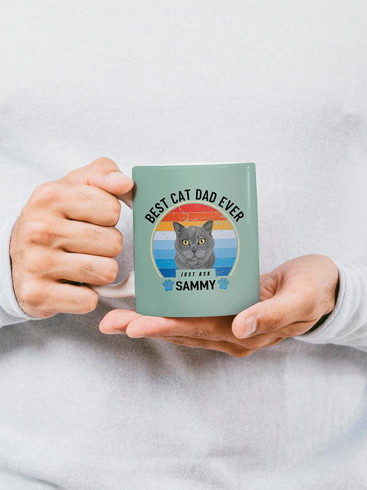 Best Dog/Cat Dad Ever - Custom Pet Mug - NextGenPaws Pet Portraits
