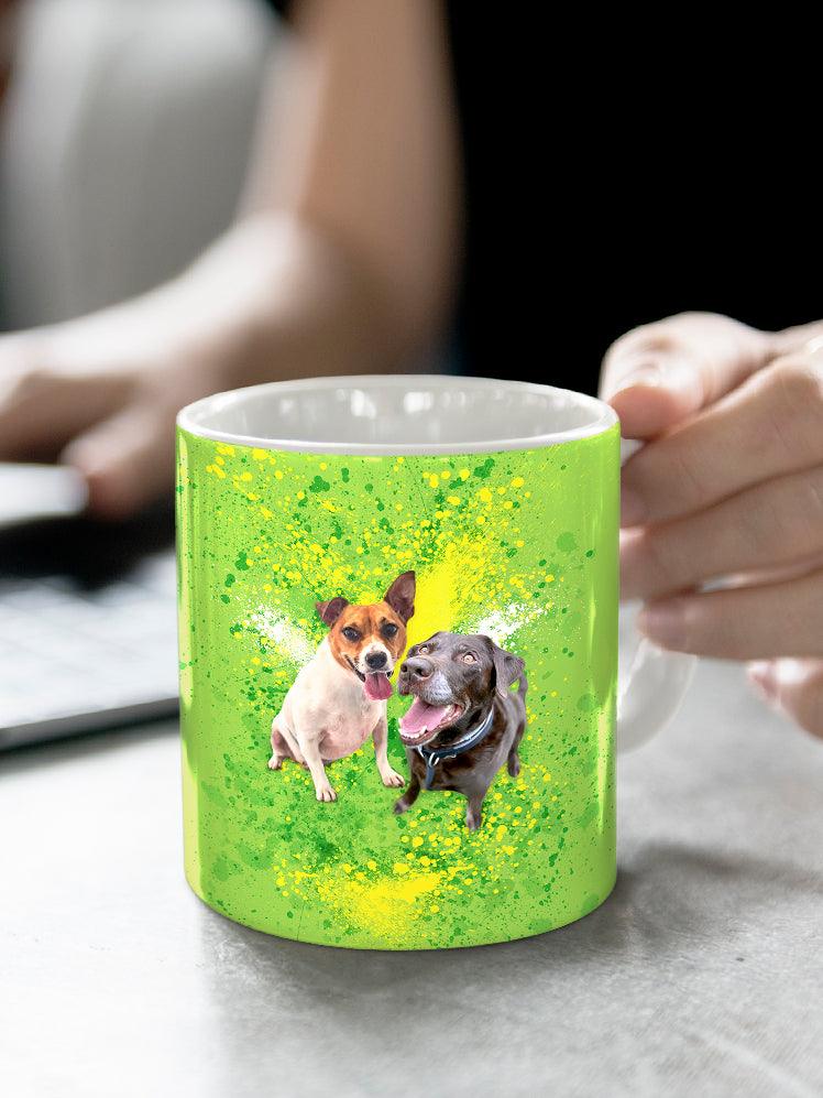 Splash Oil Painting Sibling - Custom Pet Mug - NextGenPaws Pet Portraits