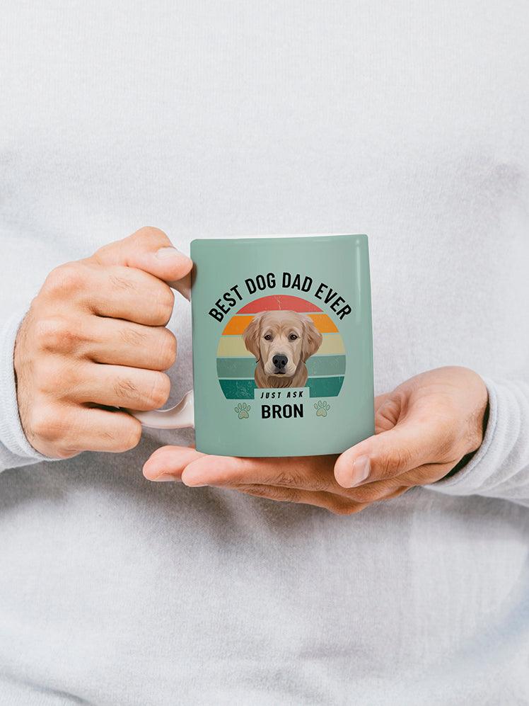 Best Dog/Cat Dad Ever - Custom Pet Mug - NextGenPaws Pet Portraits
