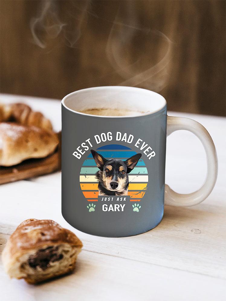 Best Dog/Cat Dad Ever - Custom Pet Mug - NextGenPaws Pet Portraits