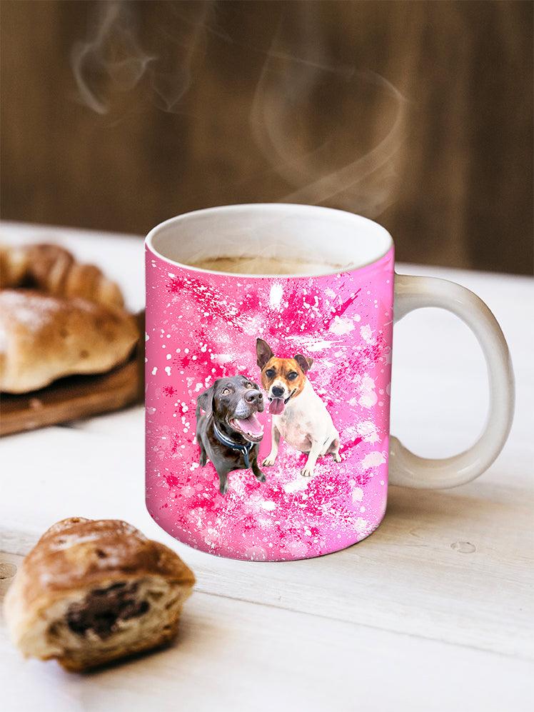 Splash Oil Painting Sibling - Custom Pet Mug - NextGenPaws Pet Portraits