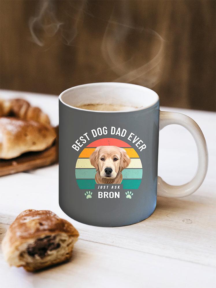 Best Dog/Cat Dad Ever - Custom Pet Mug - NextGenPaws Pet Portraits