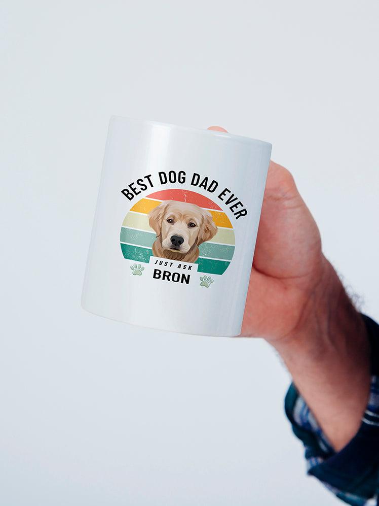 Best Dog/Cat Dad Ever - Custom Pet Mug - NextGenPaws Pet Portraits