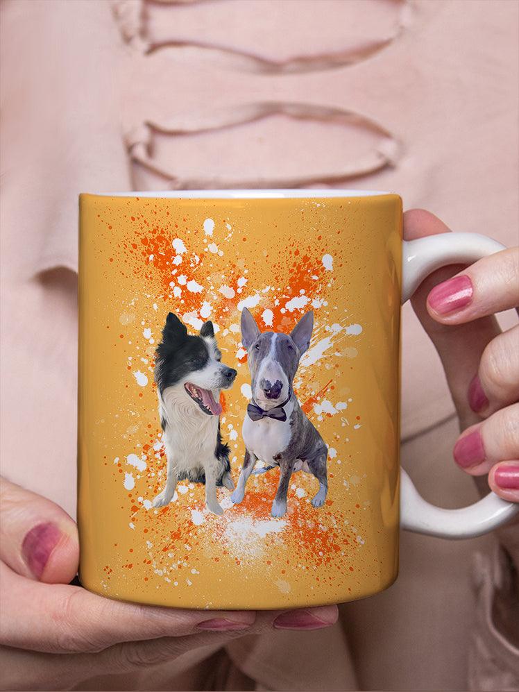 Splash Oil Painting Sibling - Custom Pet Mug - NextGenPaws Pet Portraits